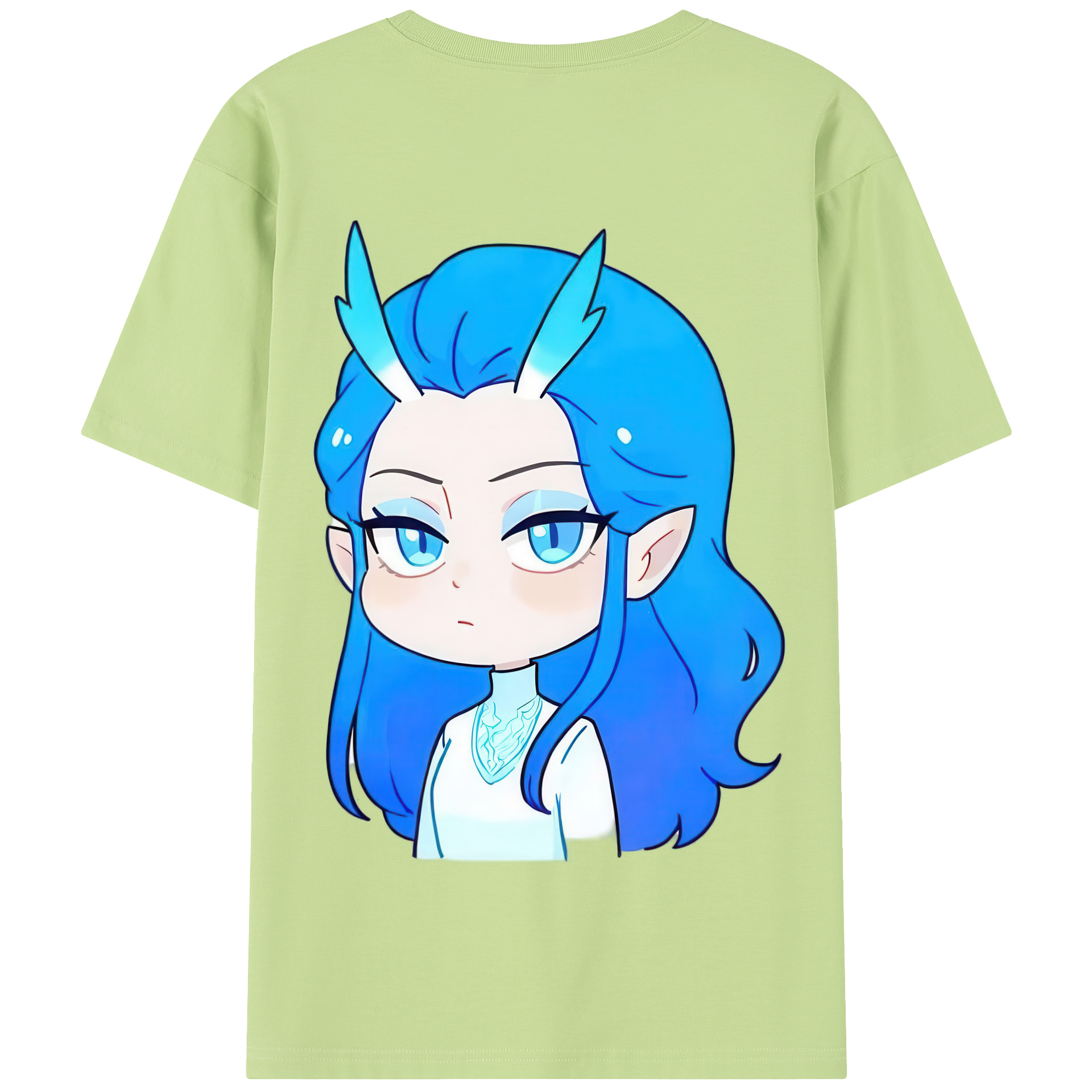 （画像用） Ne Zha 2 ナタ 魔童の大暴れ 綿100％半袖Tシャツ（背面プリント）